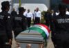 Rinden honores fúnebres a policía de la Guardia Estatal